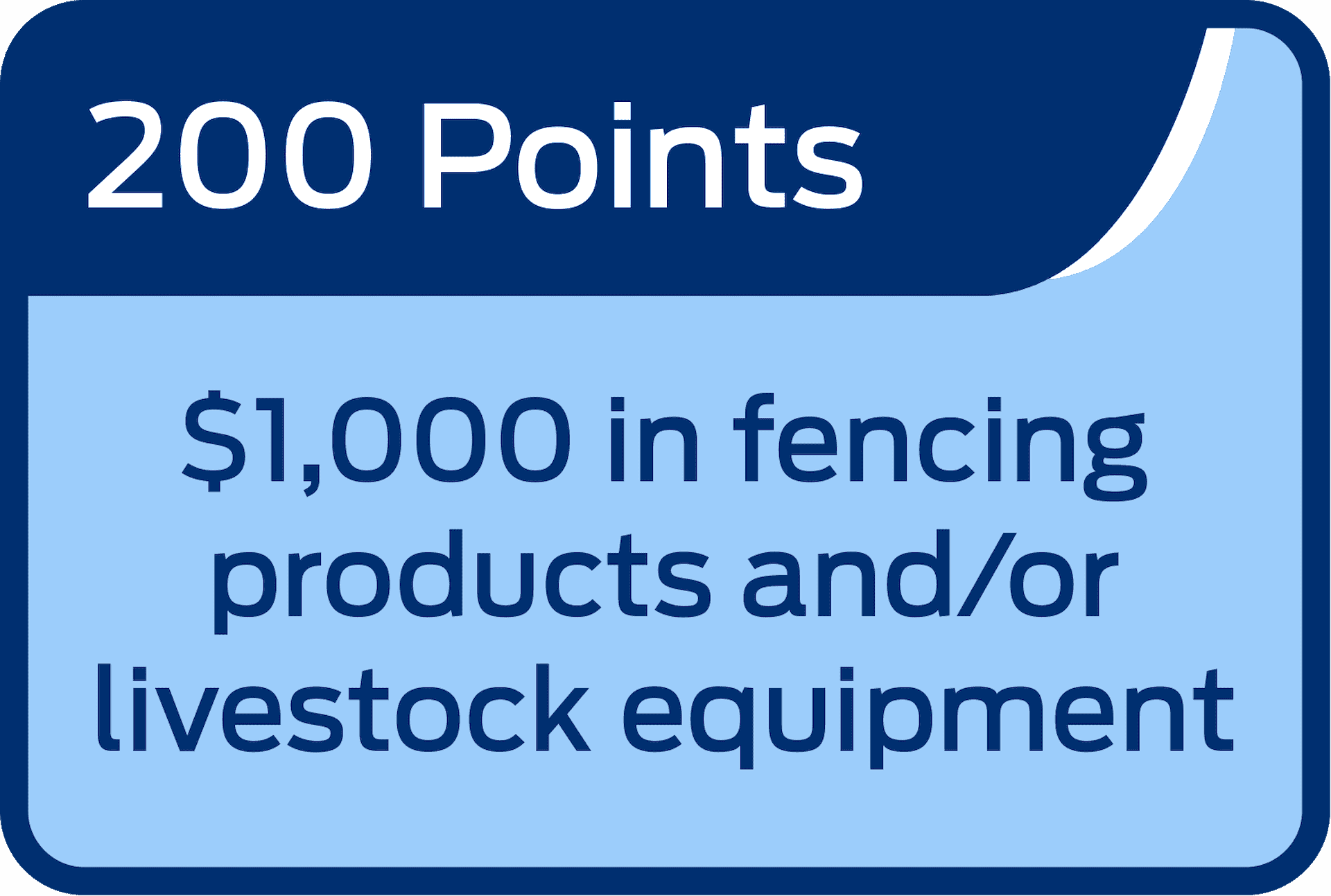 $1k fencing = 200 points