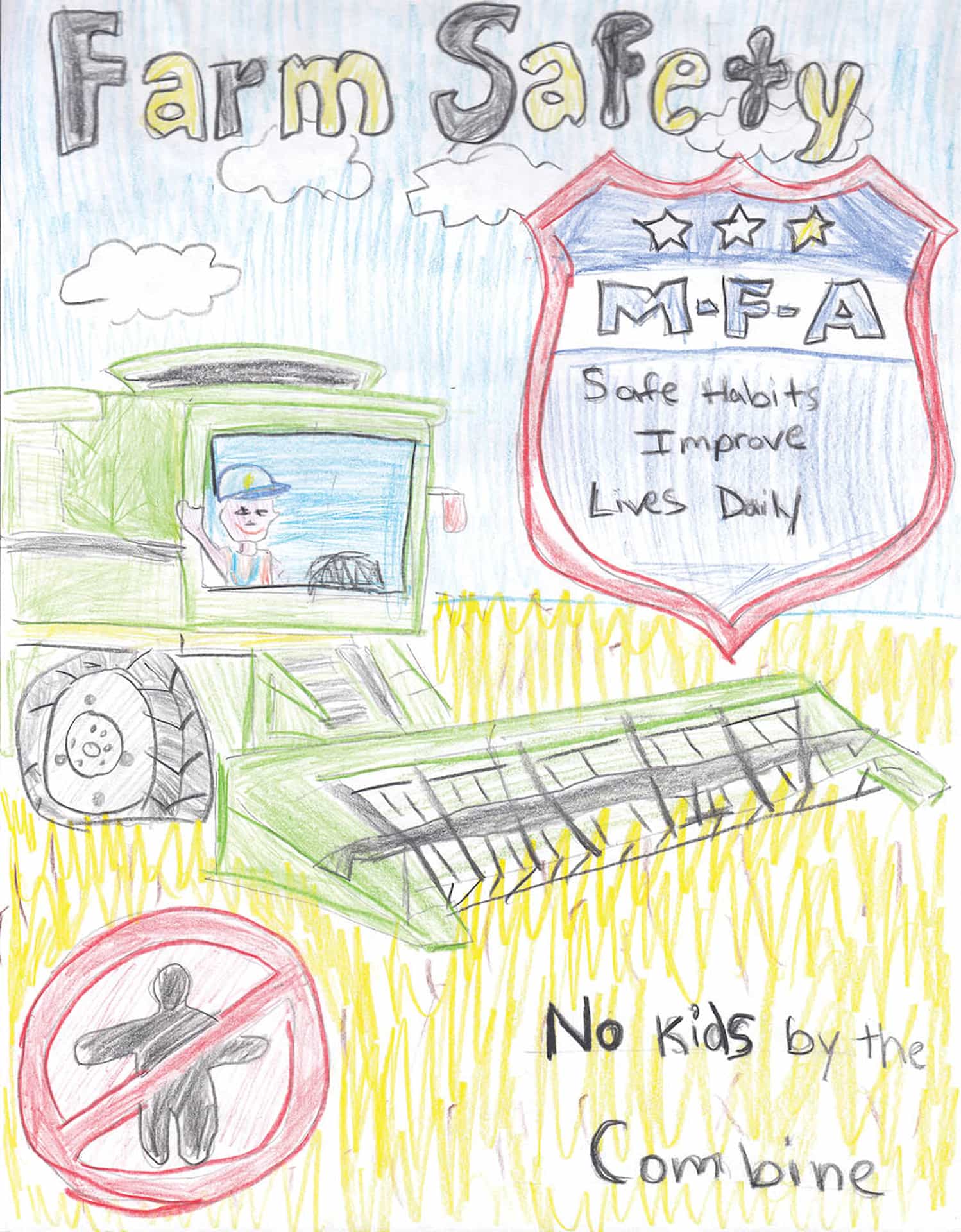 Best of Show artwork of farm safety