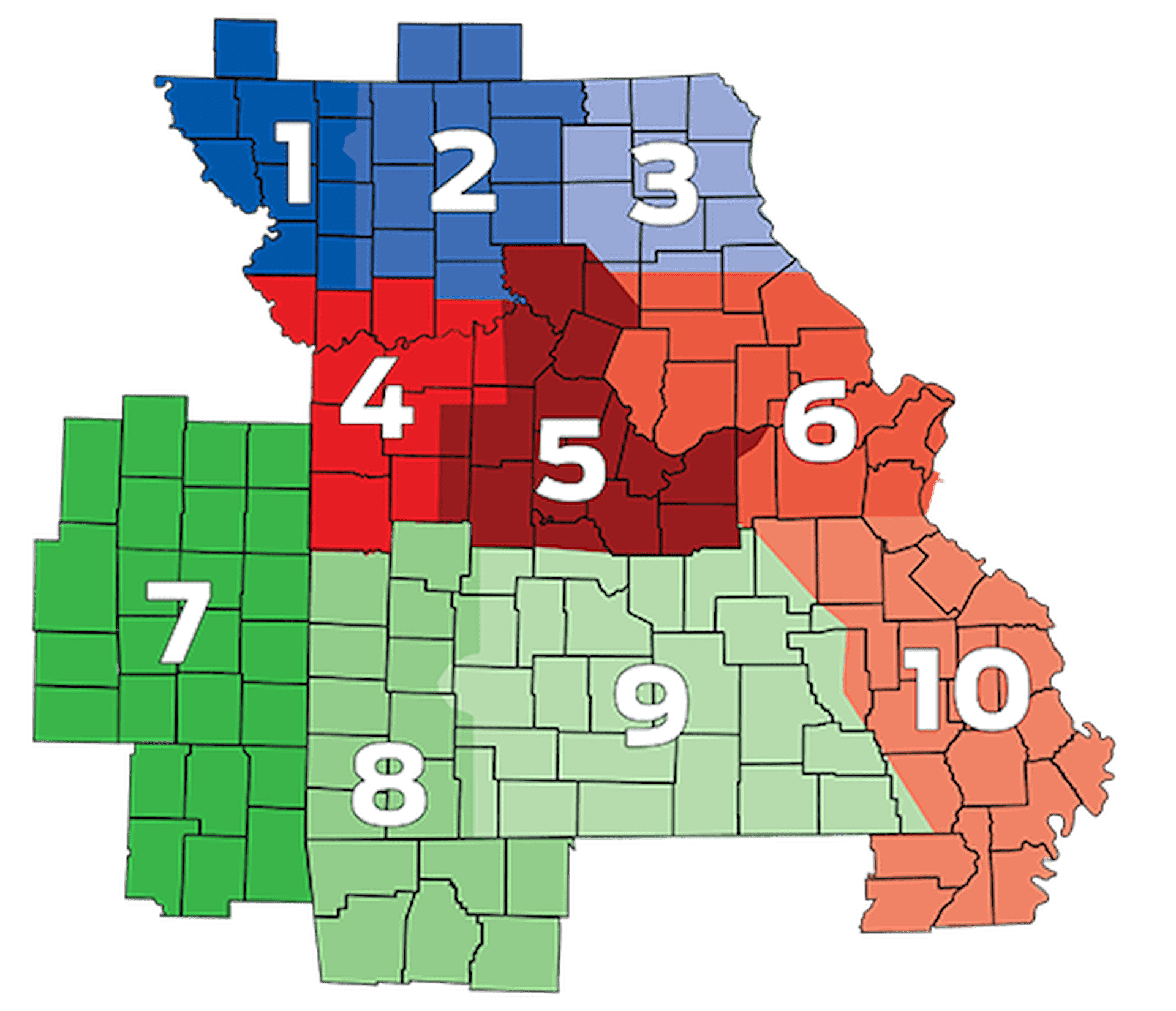 map showing regions for precision agronomy